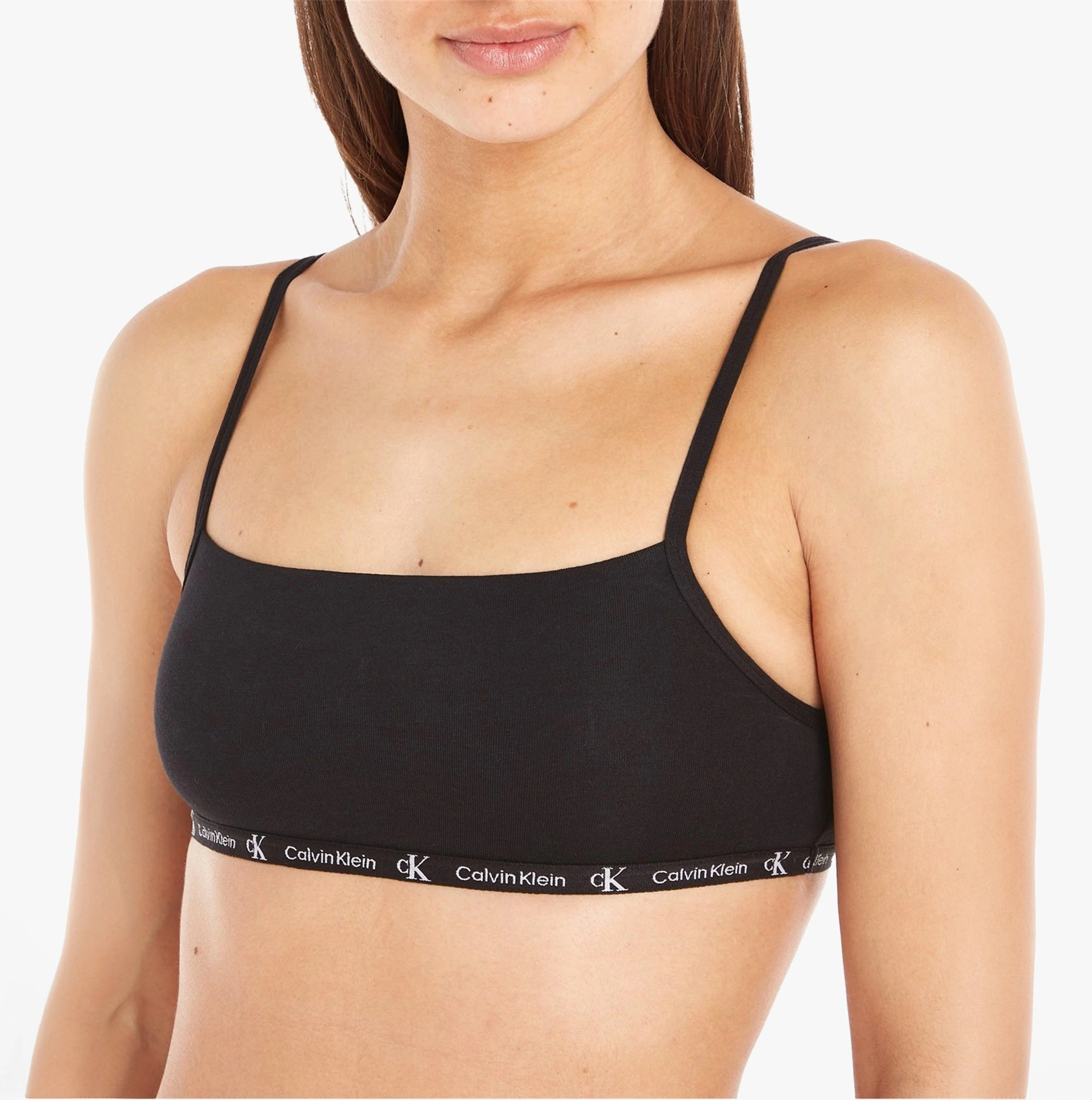 Calvin Klein 90s Cotton Bralette Set Black Tiger Vibe Vintage Cool