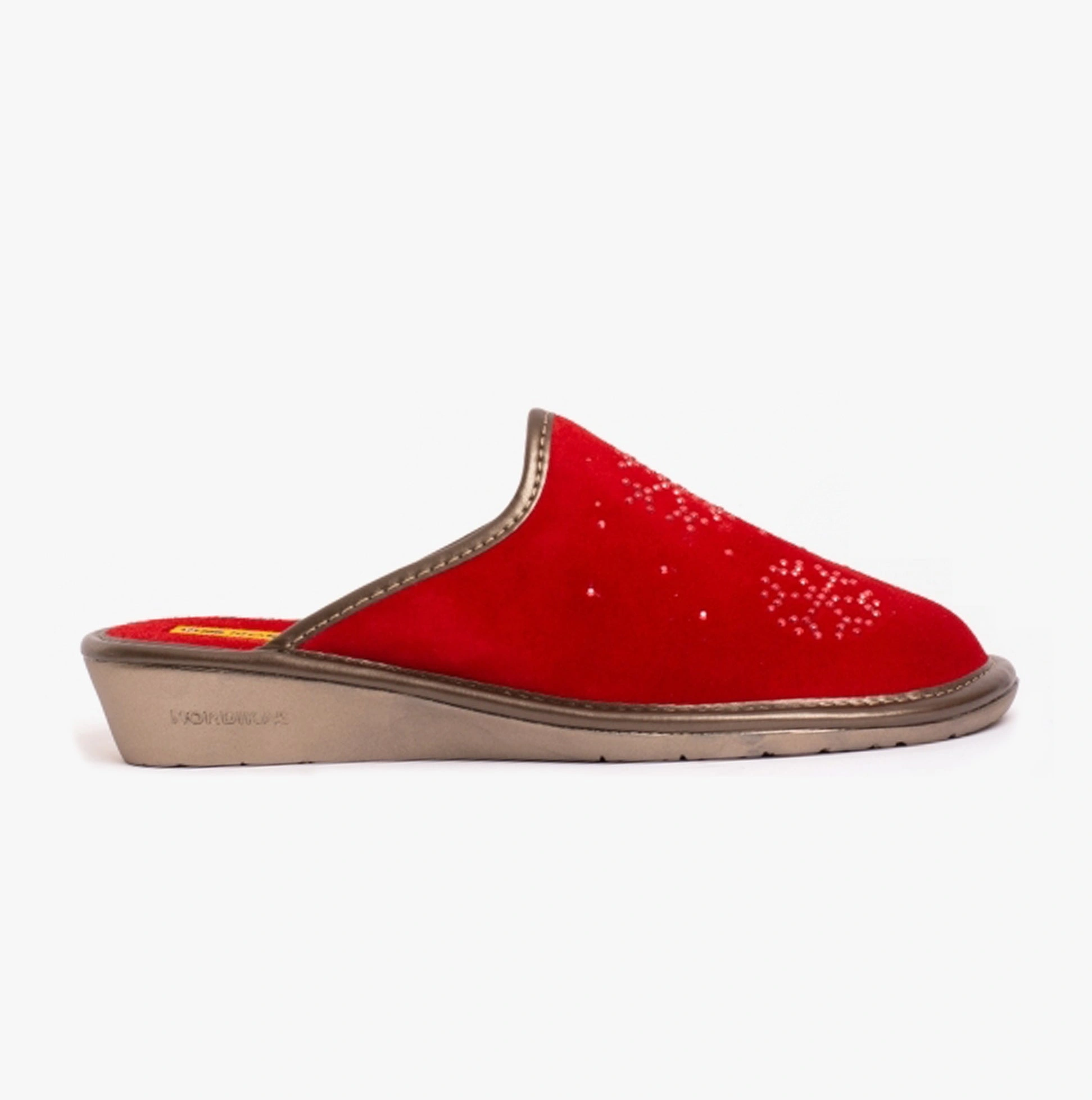 Nordikas Cherry Suede Mules Cozy Women's Slippers Luxe Comfort